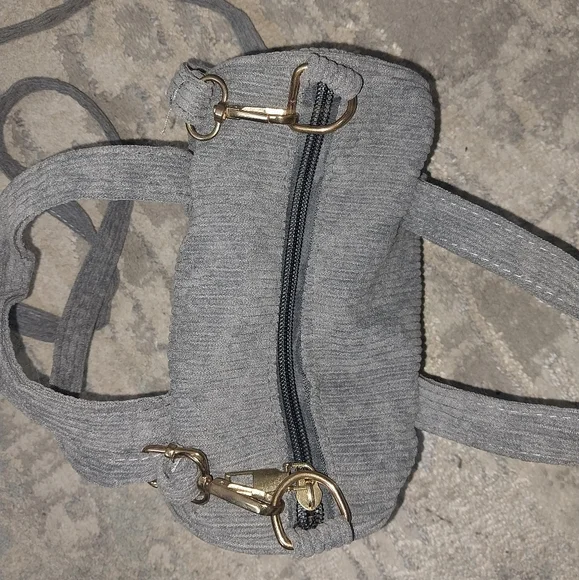 Gray Corduroy Crossbody - Picture 3 of 9